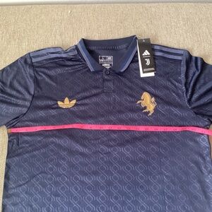 Adidas navy blue Juventus soccer jersey